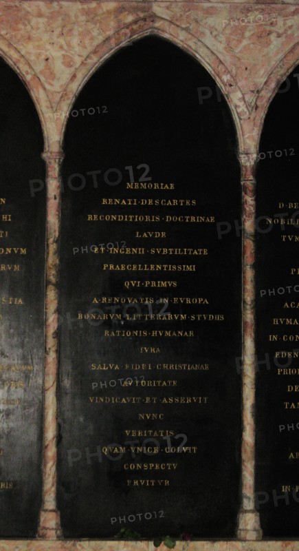 Funerary plate of René Descartes