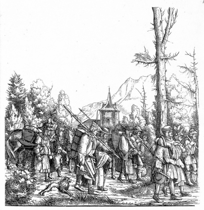 Altdorfer, people on the road