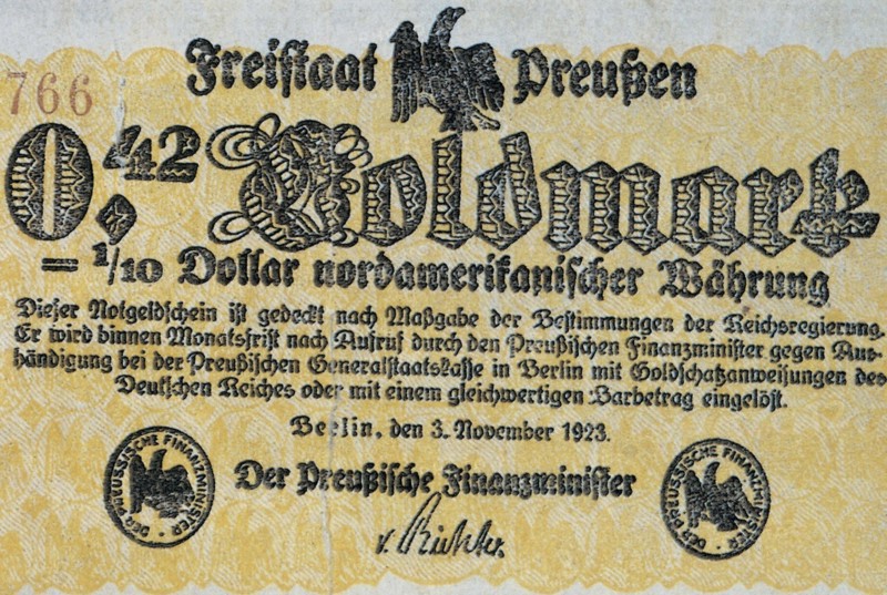 1923 / Inflation / Goldmark