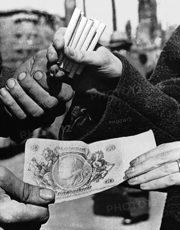 Reconstruction / Black market / "cigarette-currency"