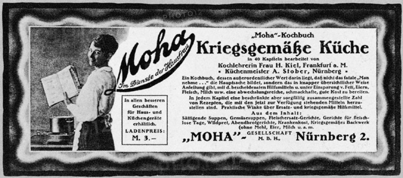 Germany ; Advertisement for a cook-book.