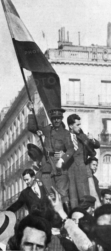 Spain / Vote against the king Alphons XIII