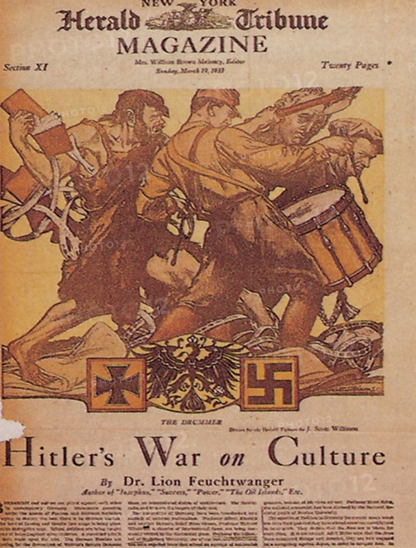 Germany, Berlin / "German students burn the books that are not German".