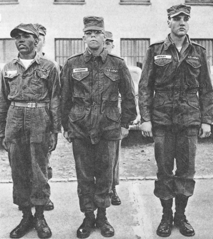 Elvis Presley as a soldier