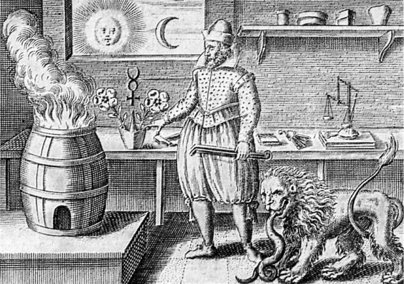 An alchemist's laboratory