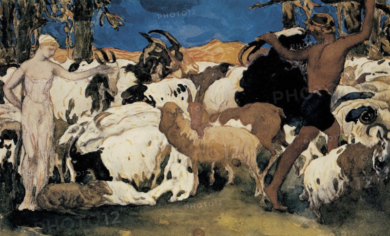 Daphne and Chloe, Léon Bakst, 1913