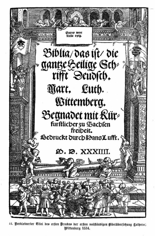 Traduction de la Bible par Martin Luther