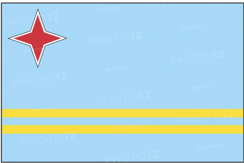 Flag of the island of Aruba