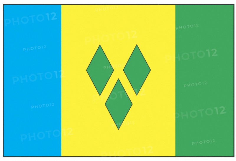 Flag of St. Vincent and the Grenadine islands