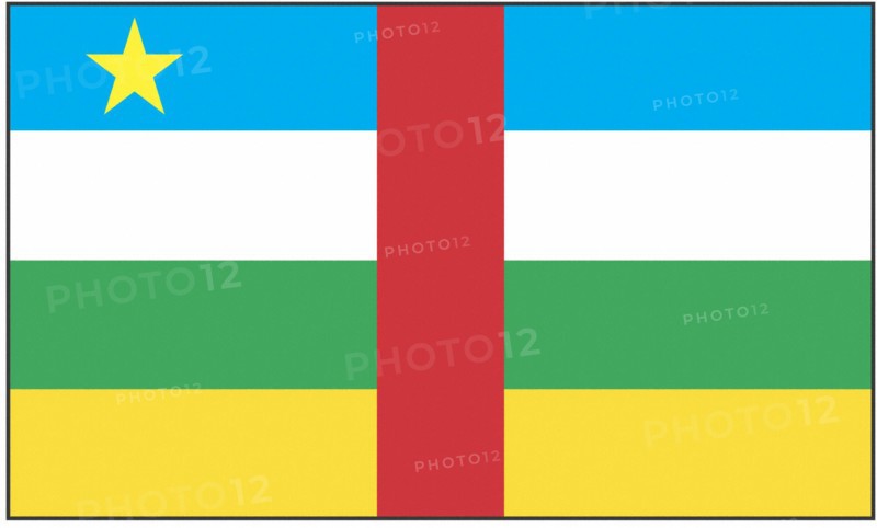 Drapeau de la République de Centre Afrique