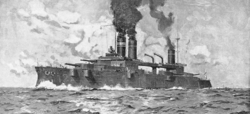German battleship 'Bayern', launched in Wihelmshaven
