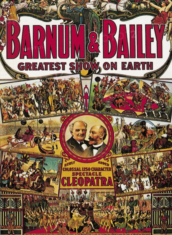 Poster of the Barnum & Bailey circus, USA (1912)