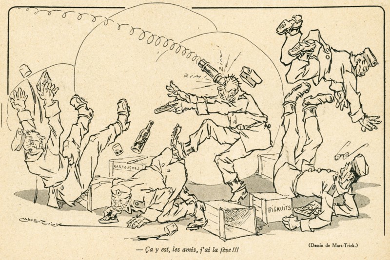 Drawing on published in La Baïonnette in 1916