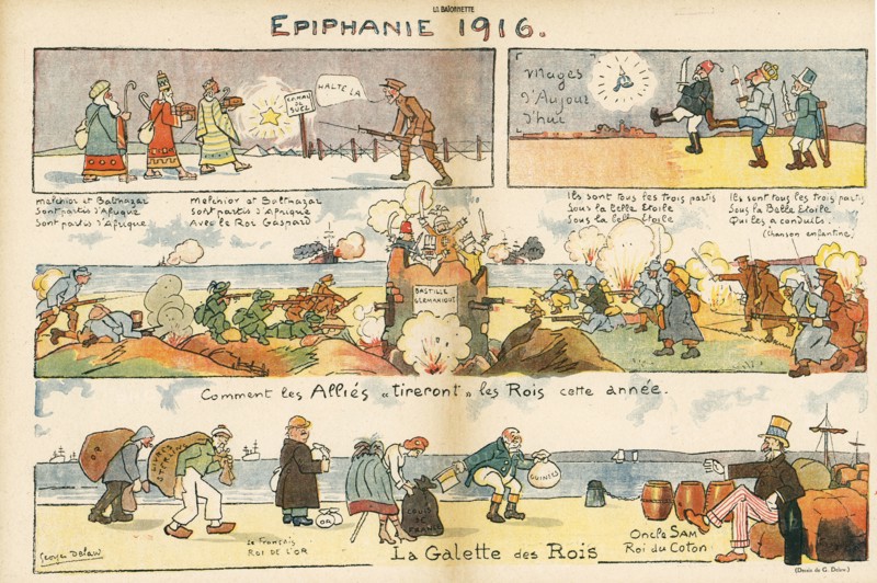 Drawing on published in La Baïonnette in 1916