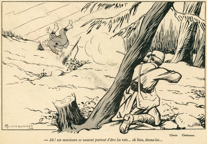 Drawing on published in La Baïonnette in 1916