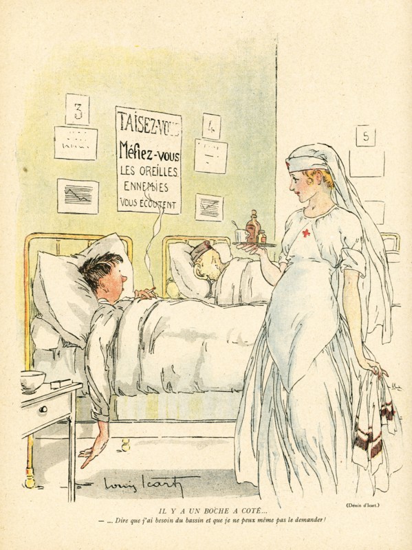 Drawing on published in La Baïonnette in 1916