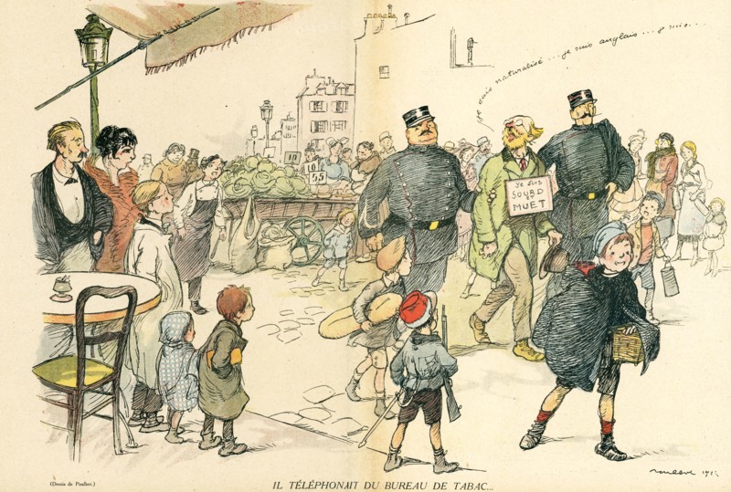 Drawing on published in La Baïonnette in 1916