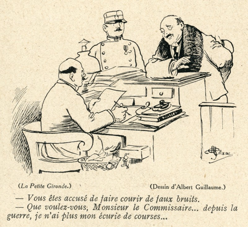 Drawing on published in La Baïonnette in 1916