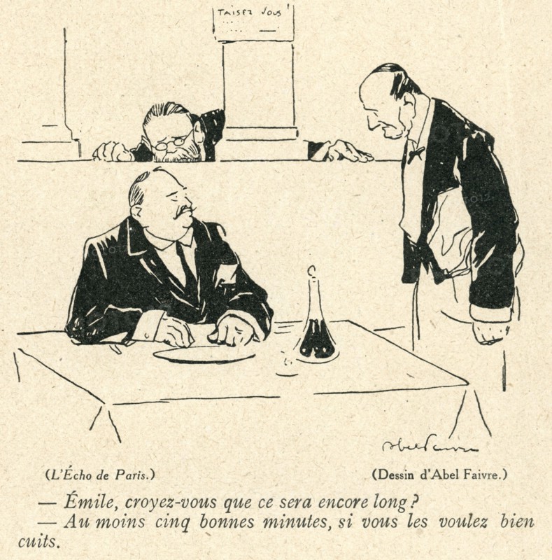 Drawing on published in La Baïonnette in 1916
