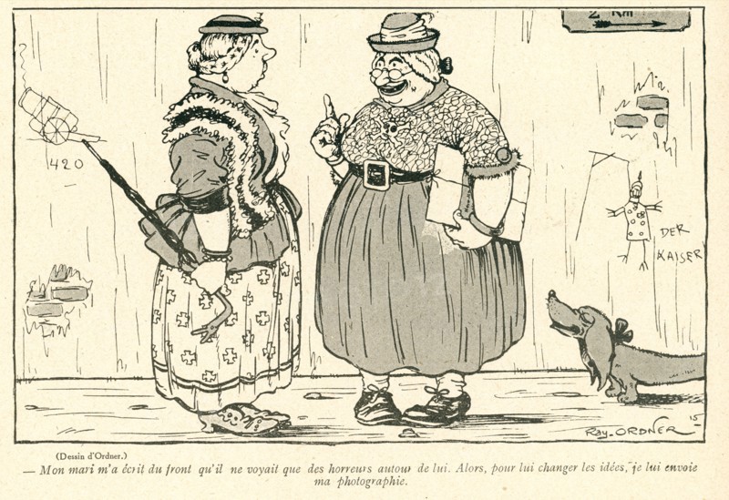 Drawing on published in La Baïonnette in 1916