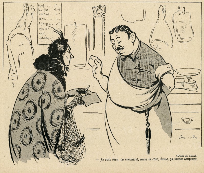 Drawing on published in La Baïonnette in 1916