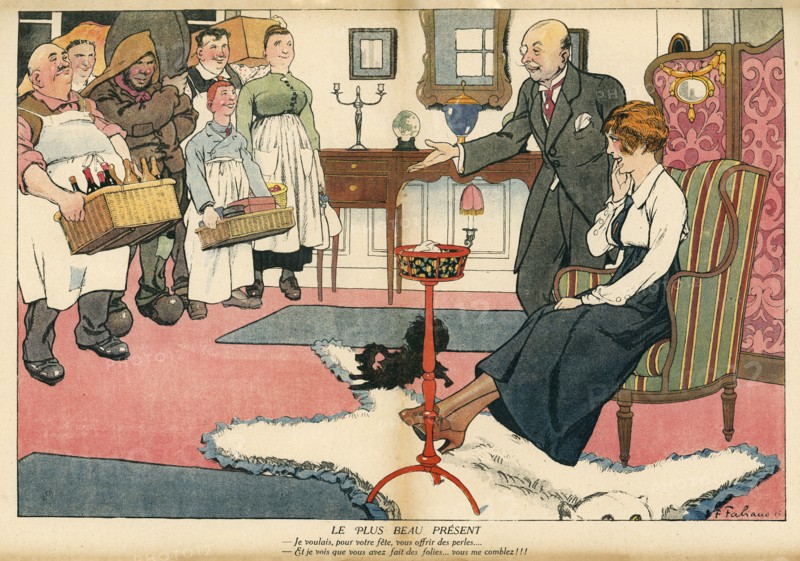 Drawing on published in La Baïonnette in 1916