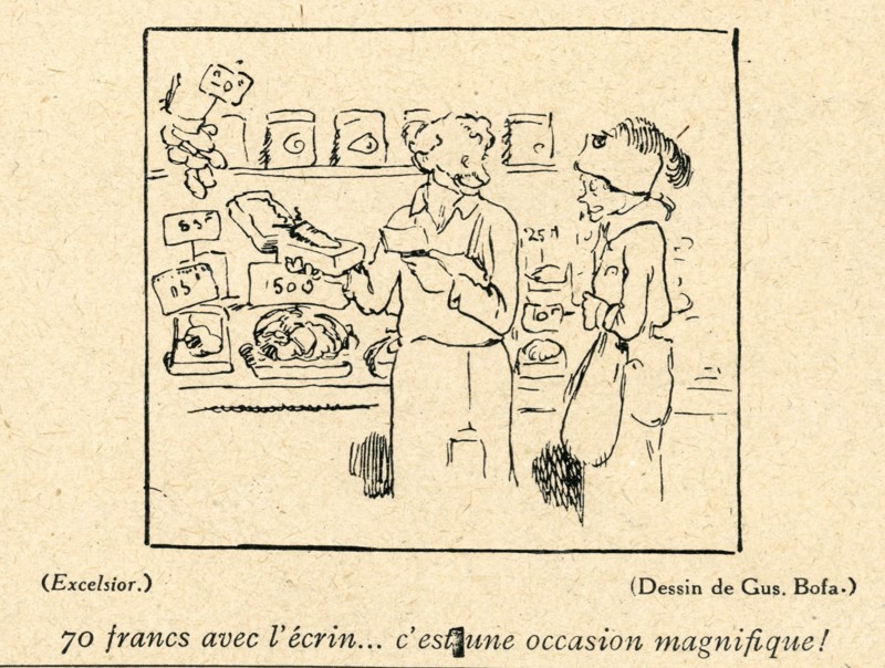 Drawing on published in La Baïonnette in 1916