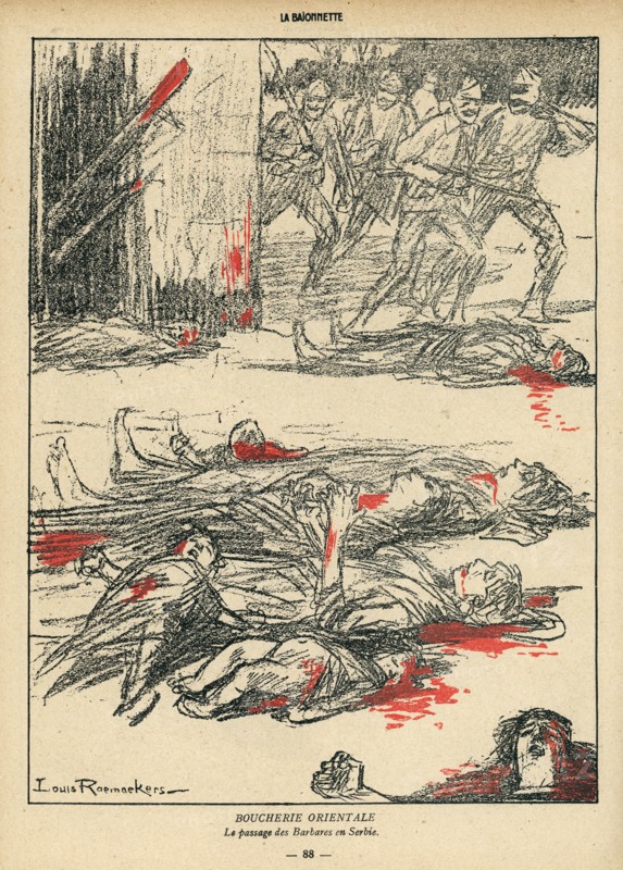 Drawing on published in La Baïonnette in 1916