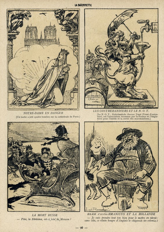 Drawing on published in La Baïonnette in 1916