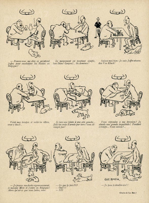Drawing on published in La Baïonnette in 1916