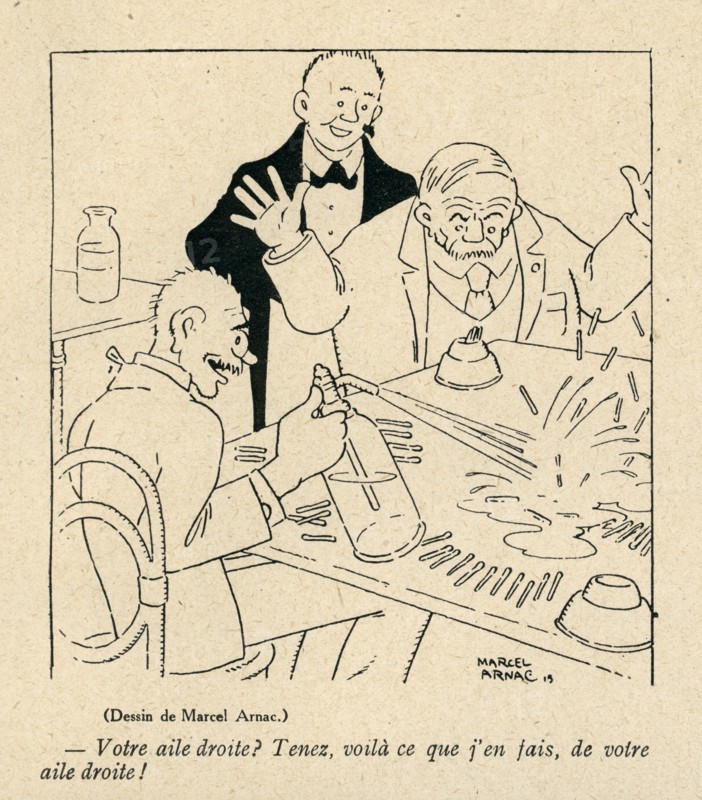Drawing on published in La Baïonnette in 1916