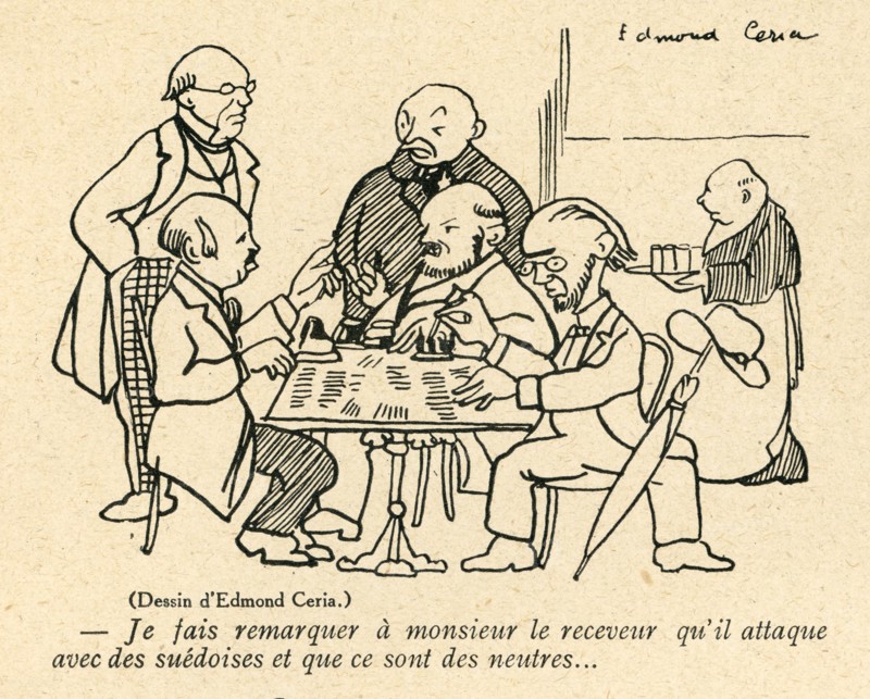 Drawing on published in La Baïonnette in 1916