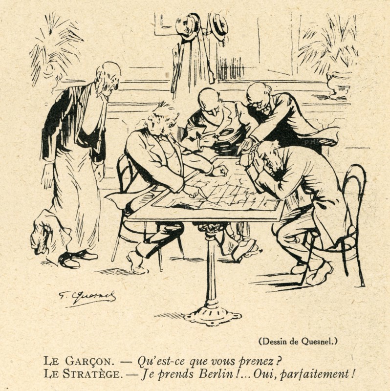 Drawing on published in La Baïonnette in 1916