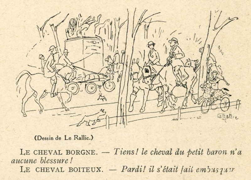 Drawing on published in La Baïonnette in 1916