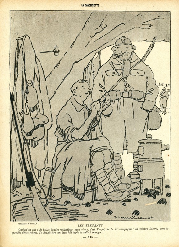 Drawing on published in La Baïonnette in 1916