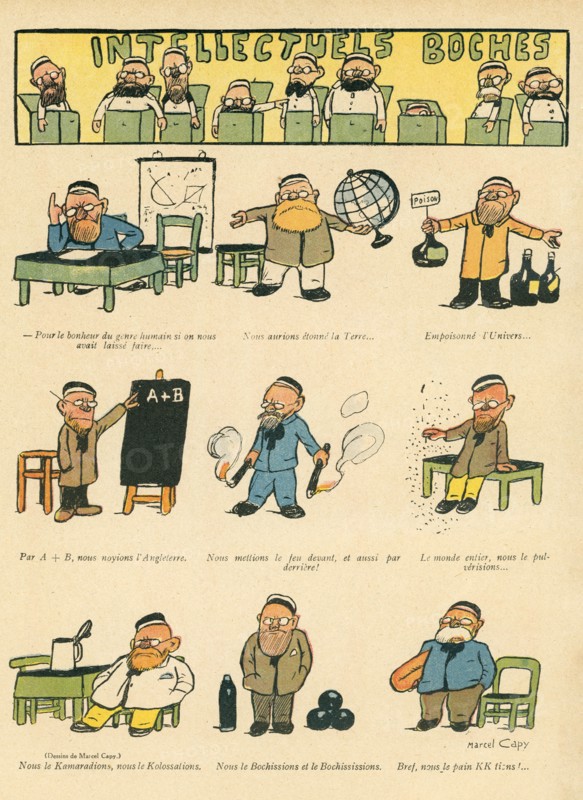 Drawing on published in La Baïonnette in 1916