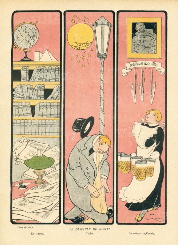 Drawing on published in La Baïonnette in 1916