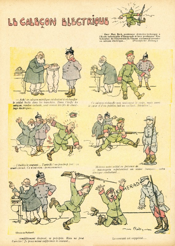 Drawing on published in La Baïonnette in 1916