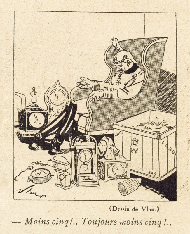 Drawing on published in La Baïonnette in 1916