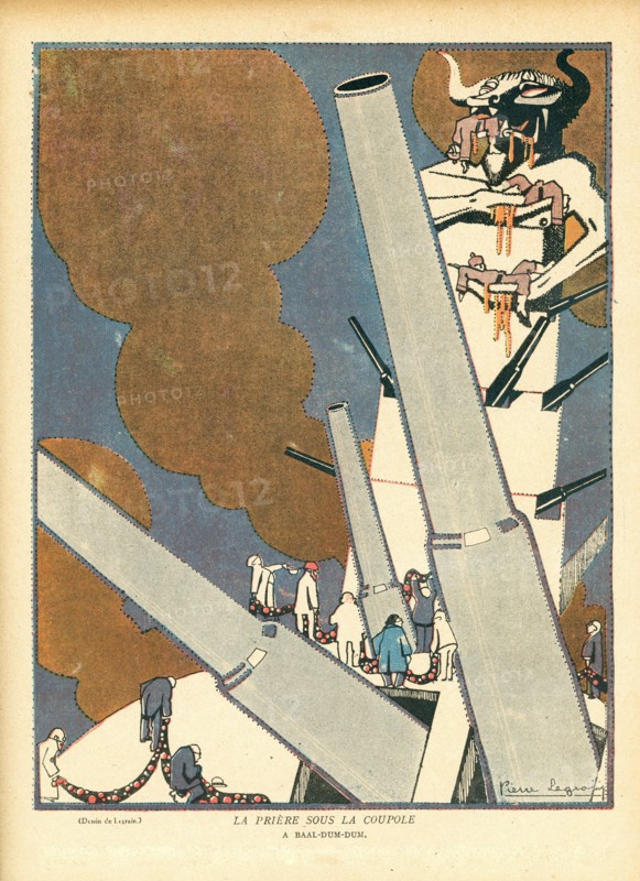 Dessin humoristique paru dans La Baïonnette n°35 du 2 mars 1916