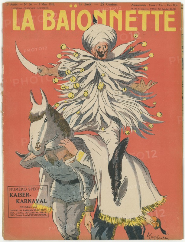 Drawing on published in La Baïonnette in 1916