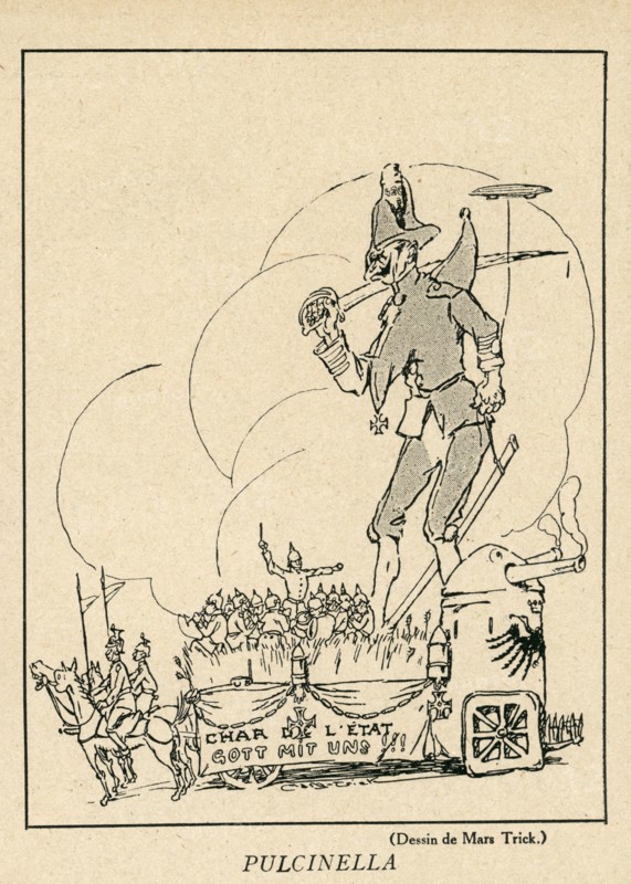 Drawing on published in La Baïonnette in 1916