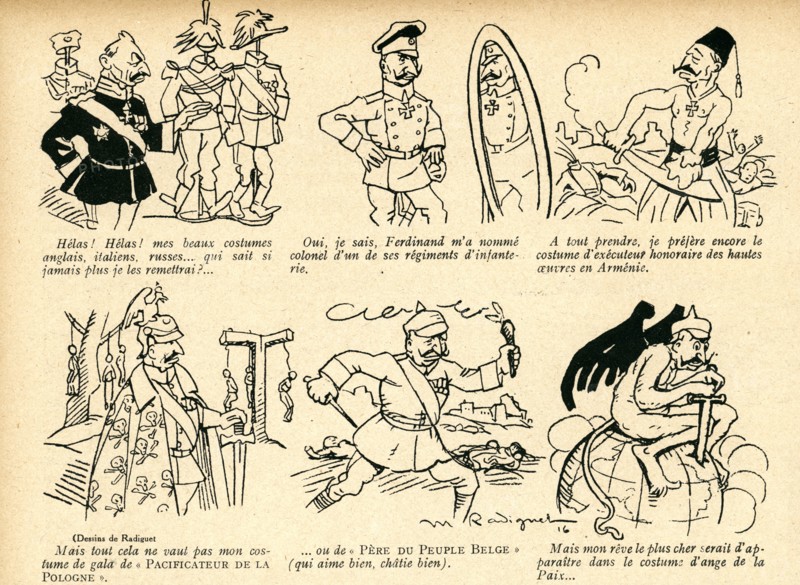 Drawing on published in La Baïonnette in 1916