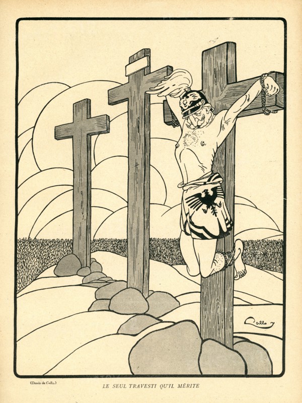 Drawing on published in La Baïonnette in 1916