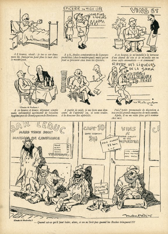 Drawing on published in La Baïonnette in 1916