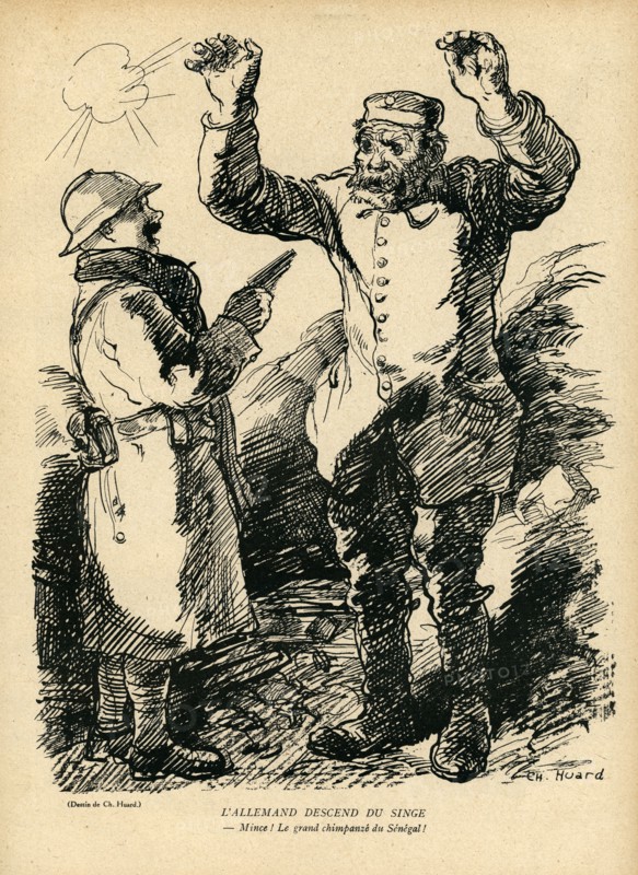 Drawing on published in La Baïonnette in 1916