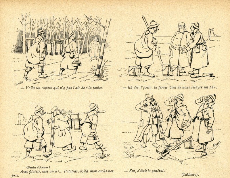 Drawing on published in La Baïonnette in 1916