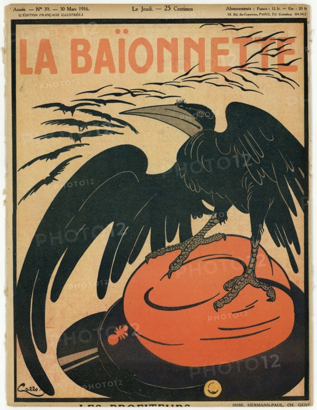 Drawing on published in La Baïonnette in 1916
