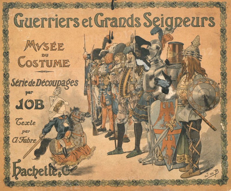 "Guerriers et grands seigneurs : série de découpages", 1905