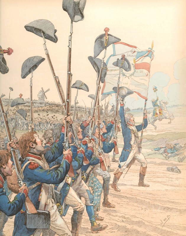 French victory at the Battle of Valmy, 1792